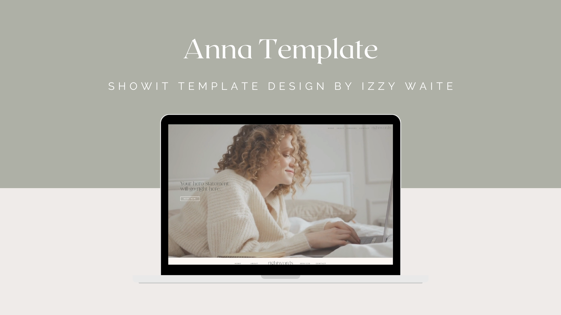 Anna Template | Showit template design by Izzy Waite