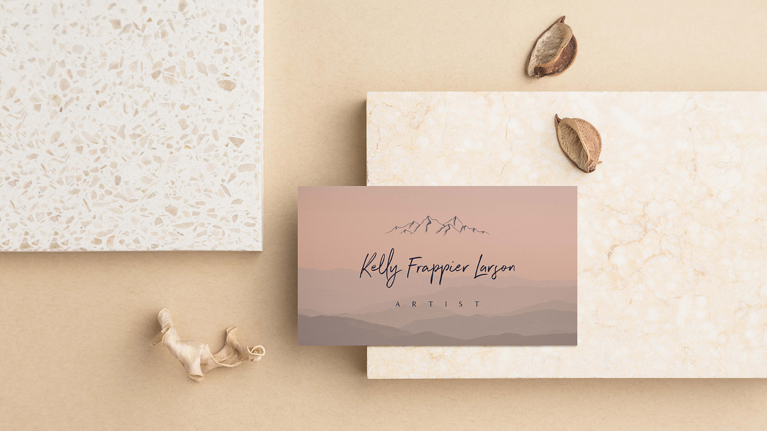 Logo on a business card | design by Izzy Waite