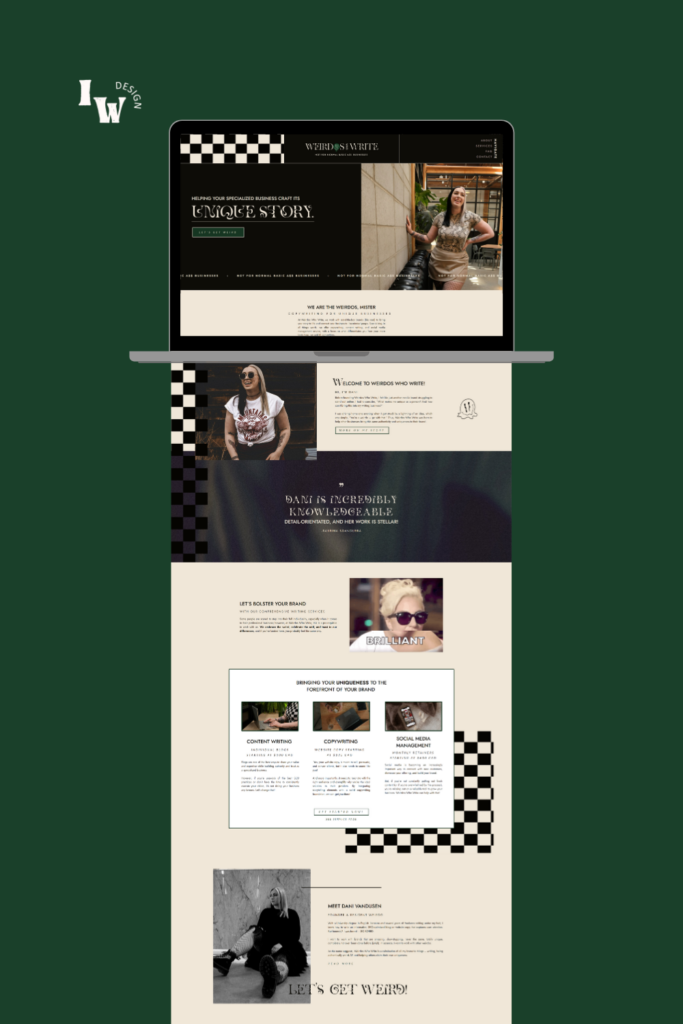 Showit website design