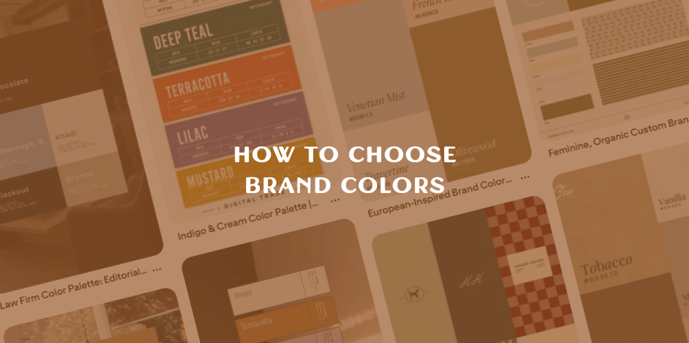 how to choose your brand colors